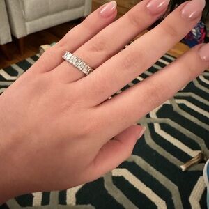 Elegant White Gold Lab Grown Diamond Band Ring